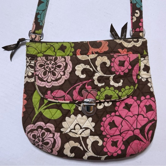 Vera Bradley Crossbody Bag Purse Lola Hipster Floral Adjustable Strap Quilted - Picture 3 of 10